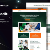 Gledit - Accounting Firm Elementor Template Kit, Elementor Template Kit, Gledit Elementor Template Kit - Free Download