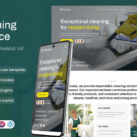 Glossia - Cleaning Service Elementor Template Kit, Elementor Template Kit, Glossia Elementor Template Kit - Free Download
