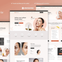 Glowvie - Beauty & Skincare Elementor Template Kit, Elementor Template Kit, Glowvie Elementor Template Kit - Free Download