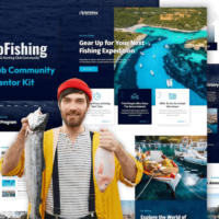 Go Fishing Elementor Template Kit, Elementor Template Kit, Go Elementor Template Kit - Free Download