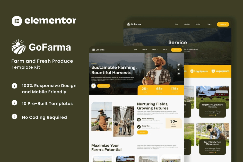 GoFarma Elementor Template Kit 1 GoFarma Elementor Template Kit, Elementor Template Kit, GoFarma Elementor Template Kit - Free Download