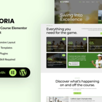 Golforia - Golf Club & Course Elementor Template Kit, Elementor Template Kit, Golforia Elementor Template Kit - Free Download