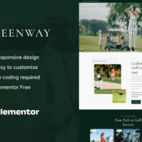Greenway - Golf and Academy Elementor Template Kit, Elementor Template Kit, Greenway Elementor Template Kit - Free Download