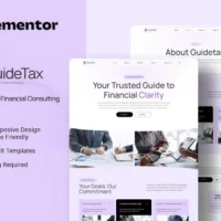 GuideTax Elementor Template Kit, Elementor Template Kit, GuideTax Elementor Template Kit - Free Download