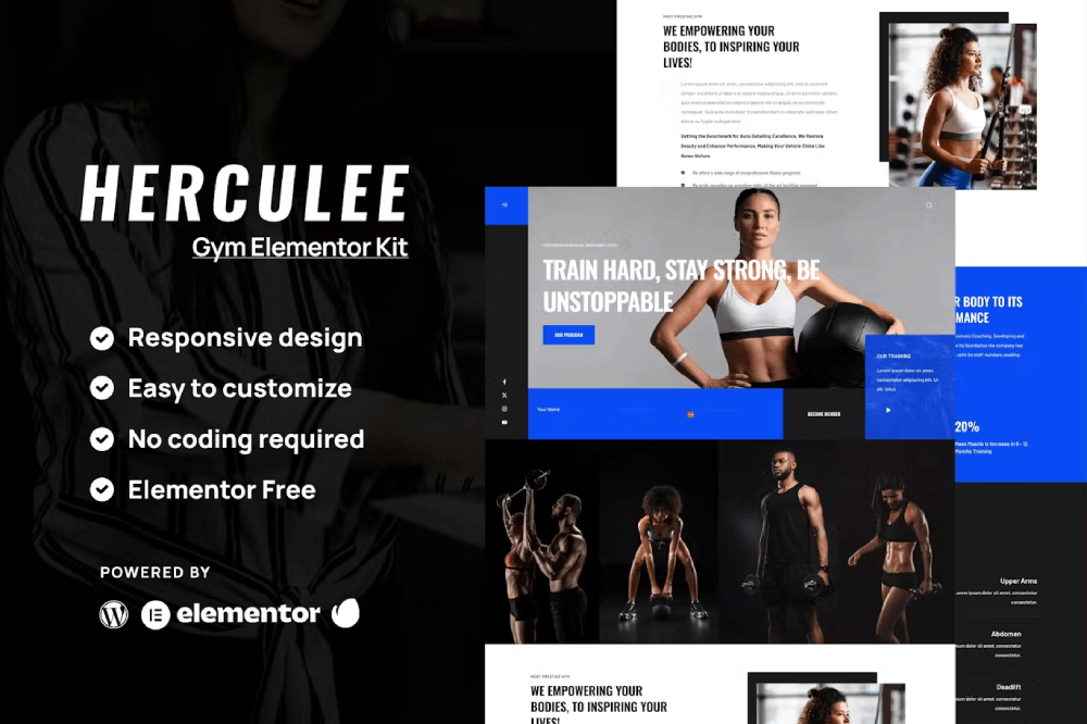 Herculee - Gym Elementor Kit Elementor Template Kit 1 Herculee - Gym Elementor Template Kit, Elementor Template Kit, Herculee Elementor Template Kit - Free Download