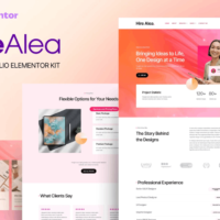 HireAlea - Personal CV Elementor Template Kit, Elementor Template Kit, HireAlea Elementor Template Kit - Free Download