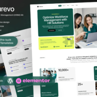 Hurevo - Human Resources Management (HRM) Elementor Template Kit, Elementor Template Kit, Hurevo Elementor Template Kit - Free Download