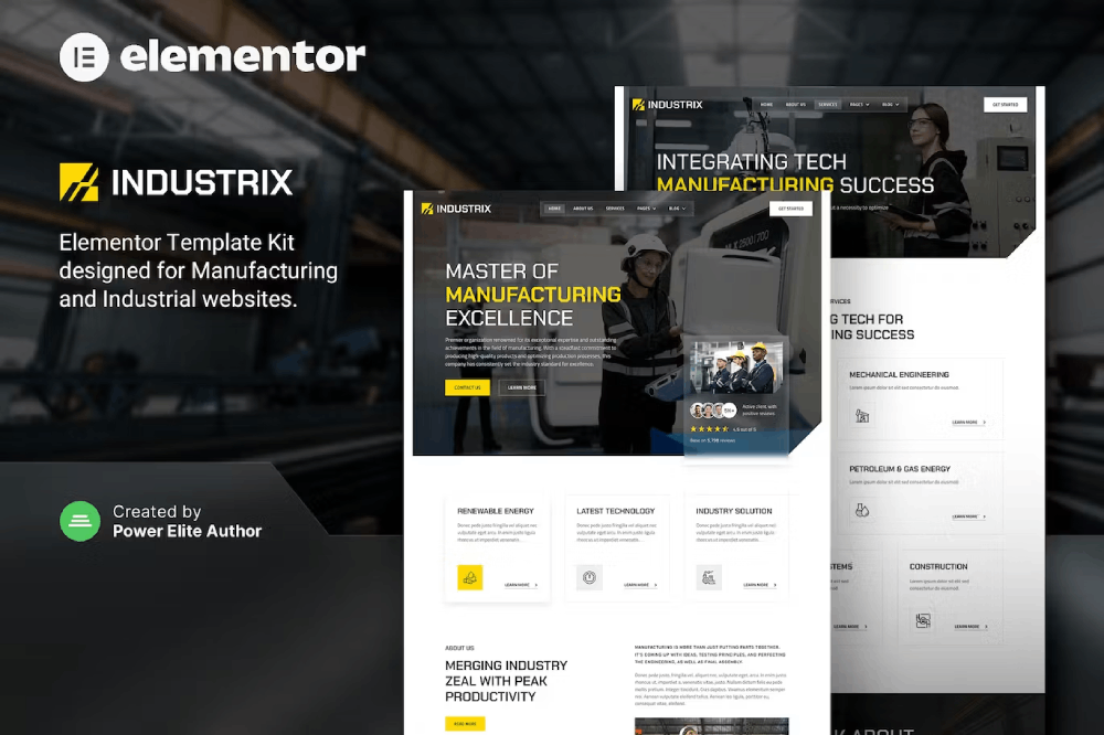 Industrix – Manufacturing & Industrial Elementor Template Kit 1 Industrix – Manufacturing & Industrial Elementor Template Kit, Elementor Template Kit, Industrix Elementor Template Kit - Free Download