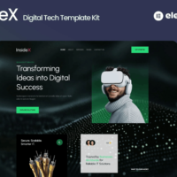 InsideX - IT Solution & Service Elementor Template Kit, Elementor Template Kit, InsideX Elementor Template Kit - Free Download