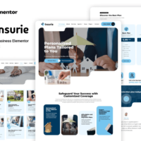 Insurie - Insurance Business Elementor Template Kit, Elementor Template Kit, Insurie Elementor Template Kit - Free Download