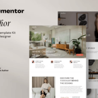 Intellior – Interior Designer & Architect Elementor Template Kit, Elementor Template Kit, Intellior Elementor Template Kit - Free Download