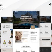 Interial - Interior & Architecture Elementor Template Kit, Elementor Template Kit, Interial Elementor Template Kit - Free Download