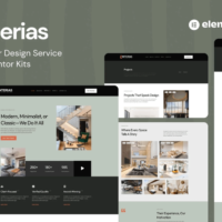 Interias - Interior Design Services Elementor Template Kit, Elementor Template Kit, Interias Elementor Template Kit - Free Download