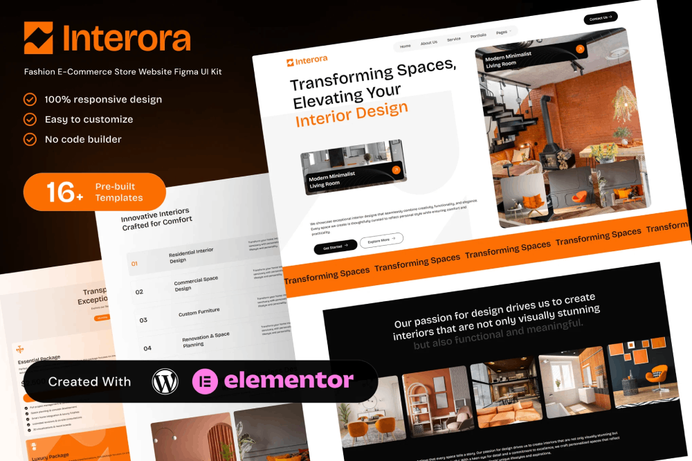 Interora - Interior Design Portfolio Elementor Template Kit 1 Interora - Interior Design Portfolio Elementor Template Kit, Elementor Template Kit, Interora Elementor Template Kit - Free Download