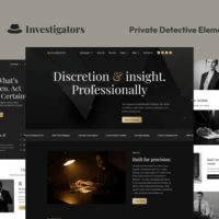 Investigators - Private Detective Elementor Template Kit, Elementor Template Kit, Investigators Elementor Template Kit - Free Download