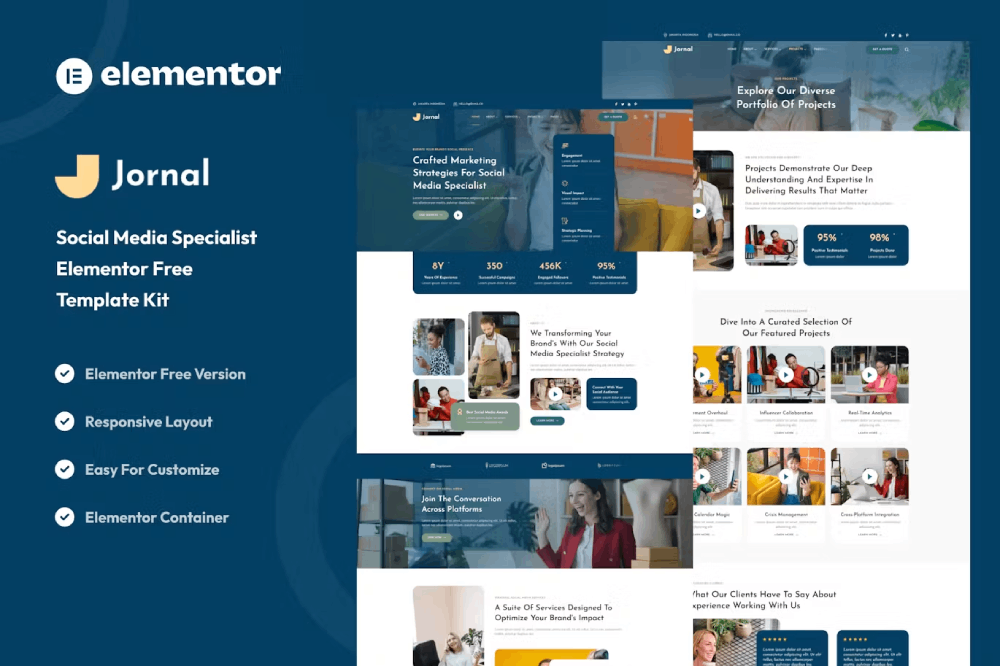 Jornal - Social Media Specialist Elementor Template Kit 1 Jornal - Social Media Specialist Elementor Template Kit, Elementor Template Kit, Jornal Elementor Template Kit - Free Download