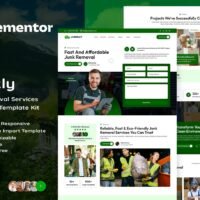 Junkly - Junk Removal Services Elementor Template Kit, Elementor Template Kit, Junkly Elementor Template Kit - Free Download