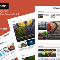 Kaber - News & Magazine Elementor Template Kit, Elementor Template Kit, Kaber Elementor Template Kit - Free Download