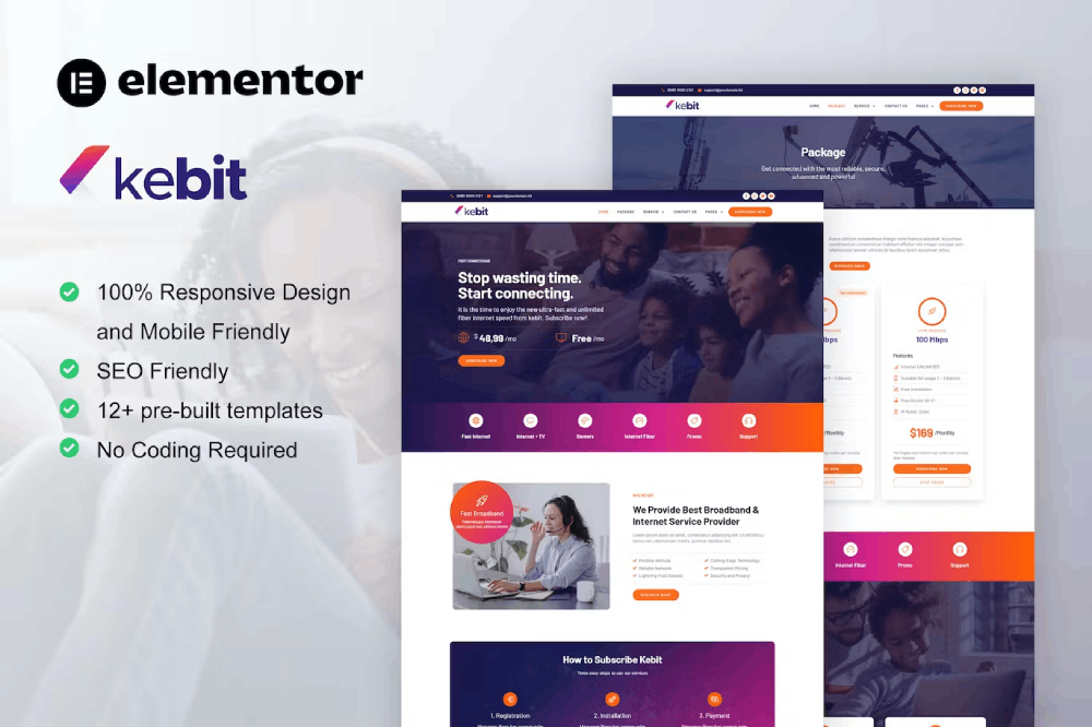 Kebit - Template kit for broadband & internet Elementor Template Kit 1 Kebit - Template kit for broadband & internet Elementor Template Kit, Elementor Template Kit, Kebit Elementor Template Kit - Free Download
