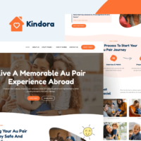 Kindora - Au Pair Elementor Template Kit, Elementor Template Kit, Kindora Elementor Template Kit - Free Download
