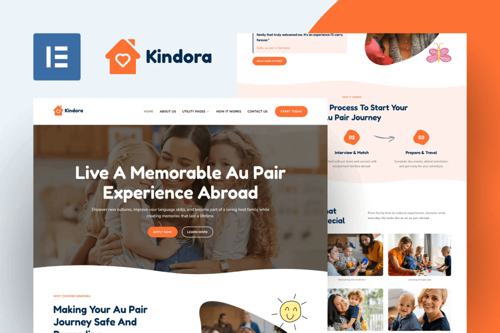 Kindora - Au Pair Elementor Template Kit 1 Kindora - Au Pair Elementor Template Kit, Elementor Template Kit, Kindora Elementor Template Kit - Free Download