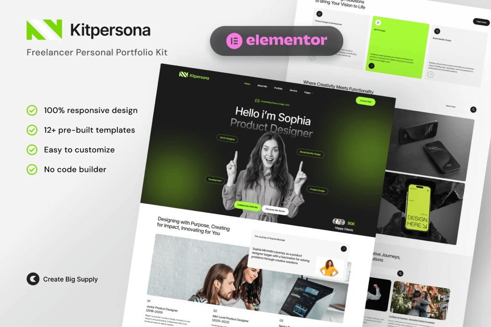 KitPersona - Freelancer Personal Portfolio Elementor Template Kit 1 KitPersona - Freelancer Personal Portfolio Elementor Template Kit, Elementor Template Kit, KitPersona Elementor Template Kit - Free Download