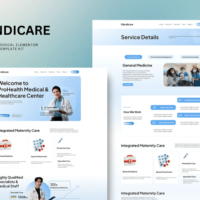 Klendicare - Medical Elementor Template Kit, Elementor Template Kit, Klendicare Elementor Template Kit - Free Download