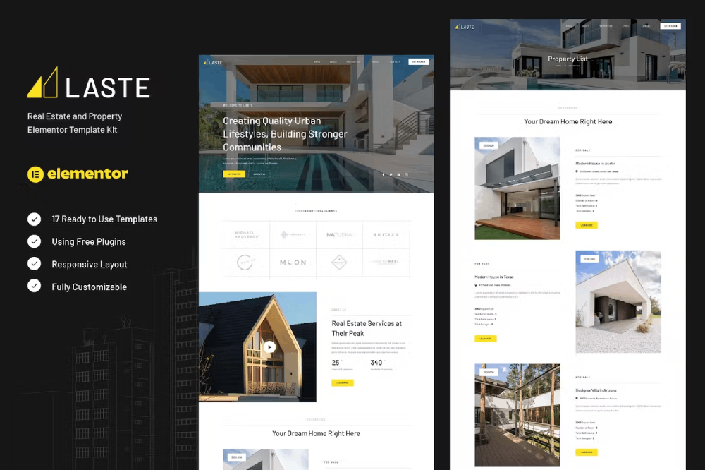 Laste - Real Estate & Property Elementor Template Kit 1 Laste - Real Estate & Property Elementor Template Kit, Elementor Template Kit, Laste Elementor Template Kit - Free Download