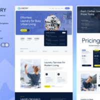 Linedry - Laundry Service Elementor Template Kit, Elementor Template Kit, Linedry Elementor Template Kit - Free Download