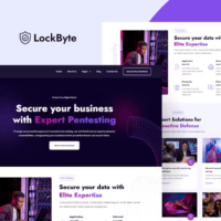 LockByte - Cyber Security Services Elementor Template Kit, Elementor Template Kit, LockByte Elementor Template Kit - Free Download