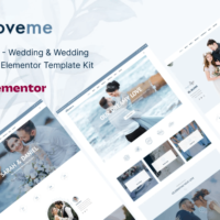 Loveme - Wedding & Wedding Planner Elementor Template Kit Cover