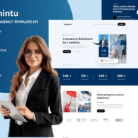 Lumintu - Insurance Agency Website Elementor Template Kit, Elementor Template Kit, Lumintu Elementor Template Kit - Free Download