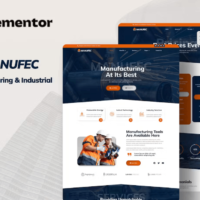 Manufec Elementor Template Kit, Elementor Template Kit, Manufec Elementor Template Kit - Free Download