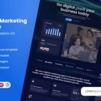 Marketify - Digital Marketing Agency Elementor Template Kit Cover