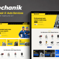 Mechanik - Car Repair & Auto Services Elementor Template Kit, Elementor Template Kit, Mechanik Elementor Template Kit - Free Download