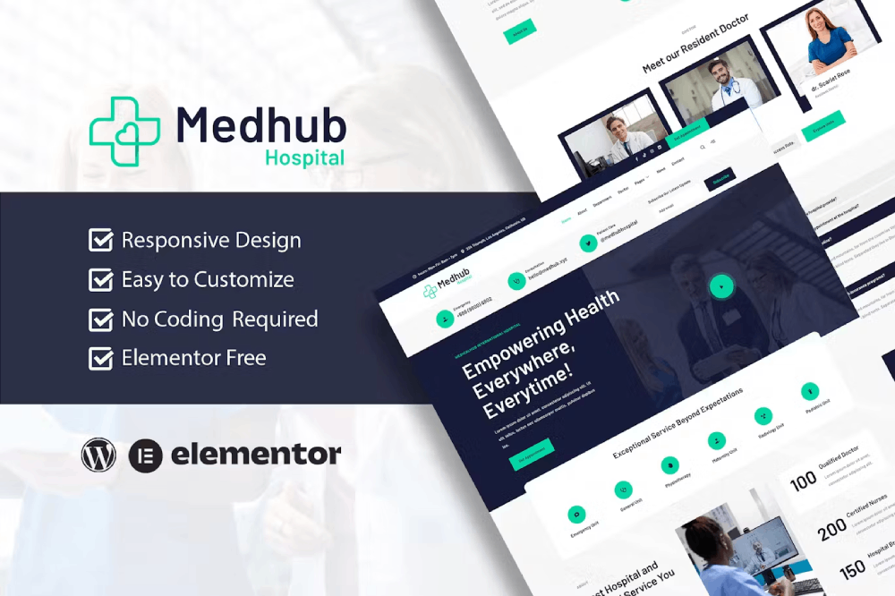 Medhub - Hospital and Medical Elementor Kit Elementor Template Kit 1 Medhub - Hospital and Medical Elementor Template Kit, Elementor Template Kit, Medhub Elementor Template Kit - Free Download