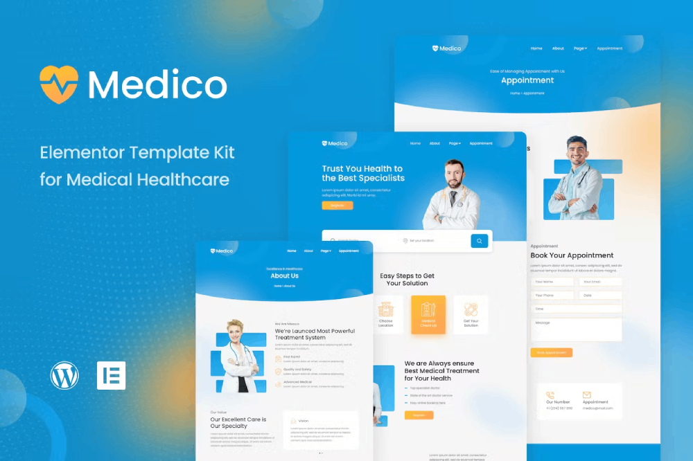 Medico Elementor Template Kit 1 Medico Elementor Template Kit, Elementor Template Kit, Medico Elementor Template Kit - Free Download