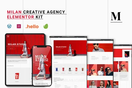 Milan - Creative Agency Elementor Template Kit 1 Milan - Creative Agency Elementor Template Kit, Elementor Template Kit, Milan Elementor Template Kit - Free Download