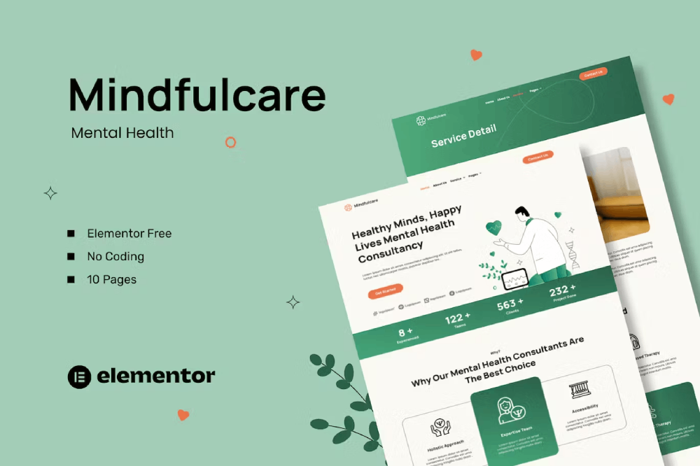Mindfulcare - Mental Health Consultant Template Kits Elementor Template Kit 1 Mindfulcare - Mental Health Consultant Template Kits Elementor Template Kit, Elementor Template Kit, Mindfulcare Elementor Template Kit - Free Download