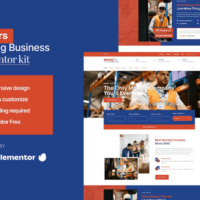 Movers - Moving Business Elementor Template Kit, Elementor Template Kit, Movers Elementor Template Kit - Free Download