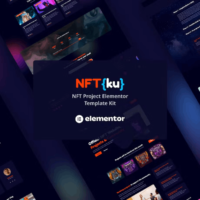 NFTku - NFT Project Elementor Templat Kit Elementor Template Kit, Elementor Template Kit, NFTku Elementor Template Kit - Free Download