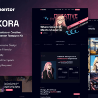 Nekora – Designer & Freelancer Creative Portfolio Elementor Template Kit Cover
