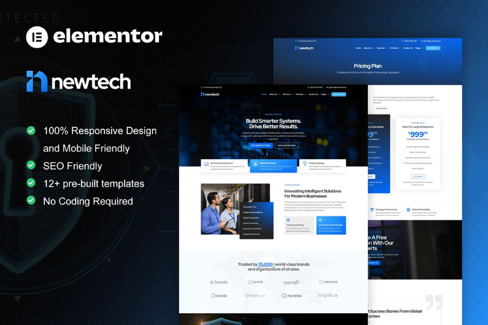 Newtech - IT Services Company Elementor Pro Template Kit Elementor Template Kit 1 Newtech - IT Services Company Elementor Pro Template Kit Elementor Template Kit Cover