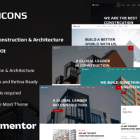 Nicons - Construction & Architecture Elementor Template Kit, Elementor Template Kit, Nicons Elementor Template Kit - Free Download