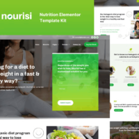 Nourisi - Nutrition Elementor Template Kit, Elementor Template Kit, Nourisi Elementor Template Kit - Free Download