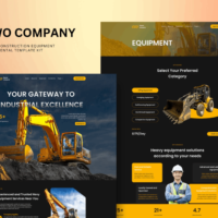 Nyewo Company - Construction Equipment Rental Elementor Template Kit, Elementor Template Kit, Nyewo Company Elementor Template Kit - Free Download