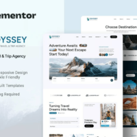 Odyssey Elementor Template Kit Cover