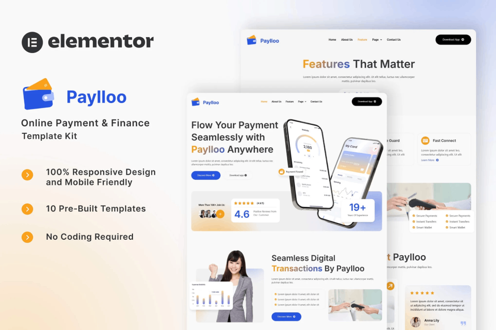 Paylloo Elementor Template Kit 1 Paylloo Elementor Template Kit, Elementor Template Kit, Paylloo Elementor Template Kit - Free Download