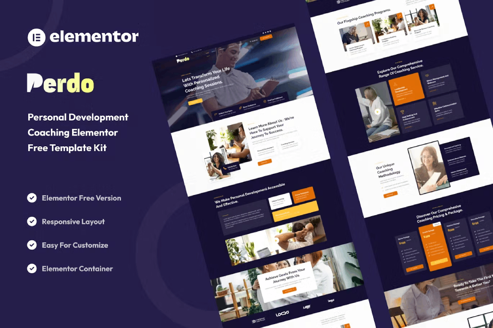 Perdo - Personal Development Coaching Elementor Template Kit 1 Perdo - Personal Development Coaching Elementor Template Kit, Elementor Template Kit, Perdo Elementor Template Kit - Free Download