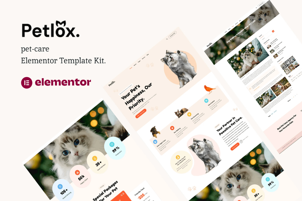 Petlox - Pet Care Elementor Template kit Elementor Template Kit 1 Petlox - Pet Care Elementor Template Kit, Elementor Template Kit, Petlox Elementor Template Kit - Free Download